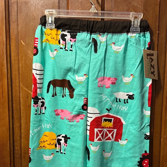 Lazy One Barnyard Pajama Bottoms - Aqua - Picture 6 of 6